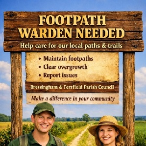 Footpaths warden request poster